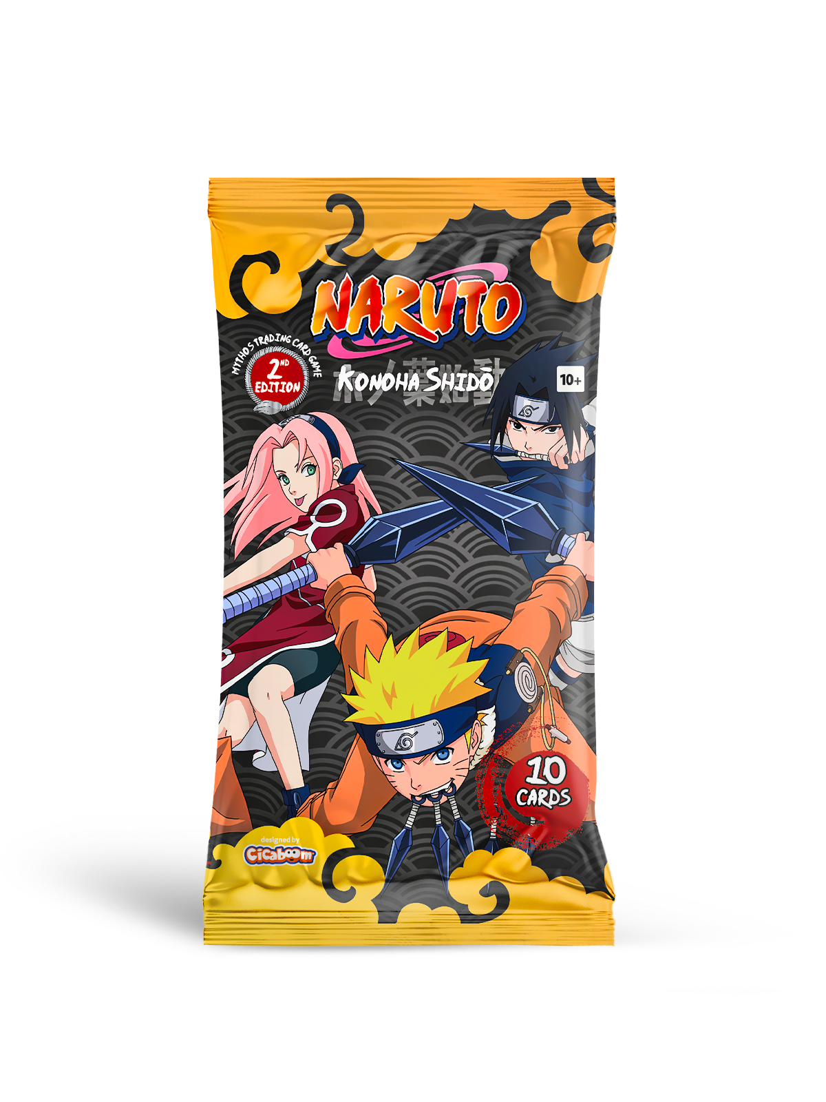 Naruto Trading Cards 8-Pack Mockup
